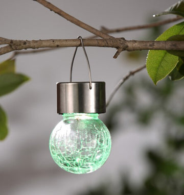Outmore New Solar Hanging Crackle Bulb