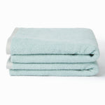 At Home Contrast Green & Mushroom Hand Towels - 2pk