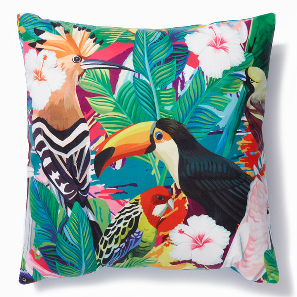 At Home Tropical Birds Cushion
