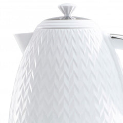 Daewoo White Argyle 1.7L Kettle