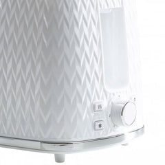 Daewoo White Argyle 2 Slice Toaster