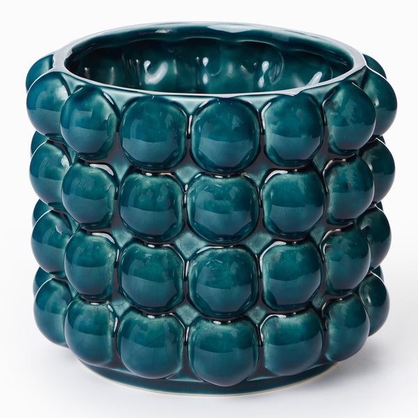 At Home Blue Ball Indoor Plant Pot
