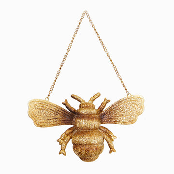 At Home Bee Hanging Plaque