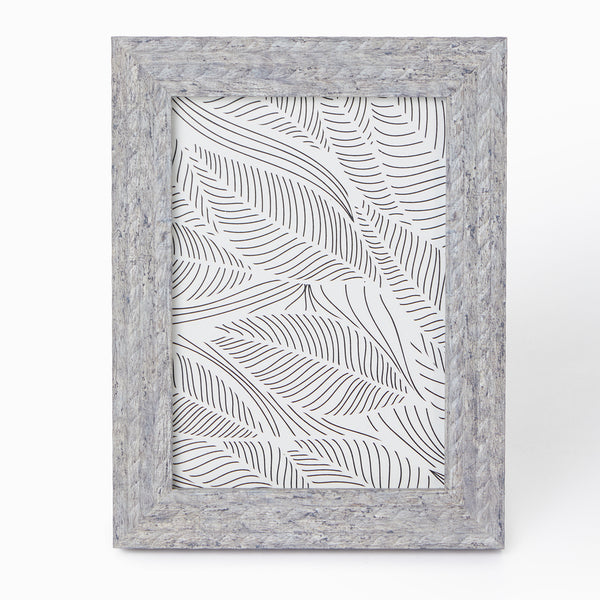 At Home Grey Cable Knit Photo Frame