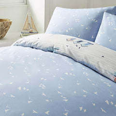 Fusion Blue Beach Huts Duvet Cover Set