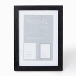At Home Black Picture Frame With Mount - Small