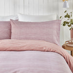 Fusion Bethan Reversible Duvet Cover Set - Rose Pink