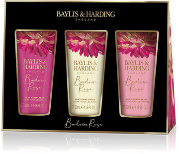 Baylis & Harding Boudoire Rose Trio Hand Cream Set