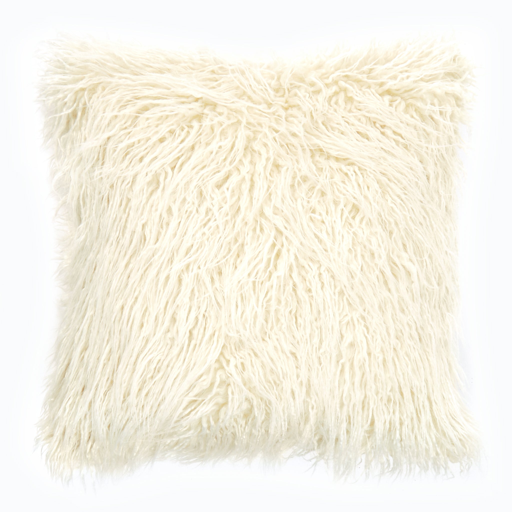 Faux mongolian cushion sale