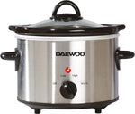 Daewoo 1.5L Slow Cooker Stainless Steel