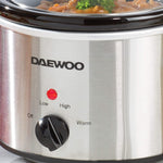 Daewoo 1.5L Slow Cooker Stainless Steel