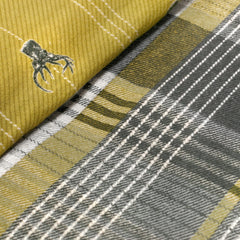 Dreams & Drapes Lodge Connolly Check Ochre Duvet Cover Set