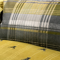 Dreams & Drapes Lodge Connolly Check Ochre Duvet Cover Set