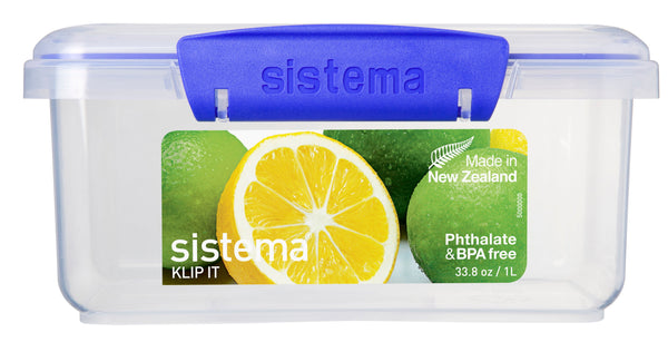 Sistema Klip It Rectangular Food Storage 1L