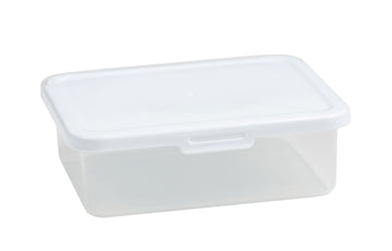 Food Locker Rectangular Clear/White 1.33L