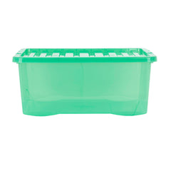 Pack of 5 Wham Crystal 45L Tinted Green Box and Lid