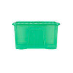 Wham Crystal 60L Box & Lid Tinted Green - Pack of 5