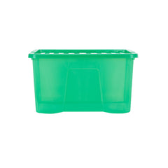 Pack of 5 Wham Crystal 60L Tinted Green Box and Lid