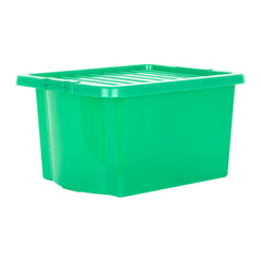 Pack of 5 Wham Crystal 28L Tinted Green Box and Lid