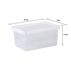 Pack of 5 Wham Crystal 11L Box and Lid