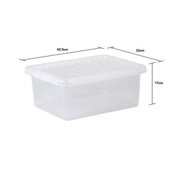 Pack of 5 Wham Crystal 17L Box and Lid