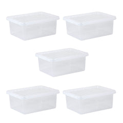 Pack of 5 Wham Crystal 17L Box and Lid