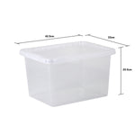 Wham Crystal 25L Box & Lid - Pack of 5