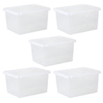 Wham Crystal 31L Box & Lid - Pack of 5