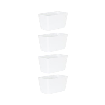 Studio 30cm Rectangular Trough Cover Ice White - Pack of 4