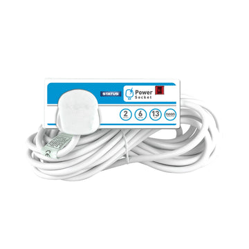 Status 2 way 6 Mtr Extension Socket 1 pk