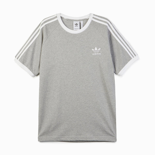Adidas Originals 3 Stripe T-Shirt Mens - Grey Marl