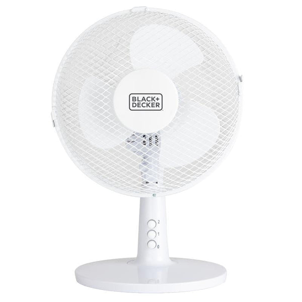 BLACK+DECKER 9inch Desk Fan with Copper Motor White