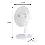 BLACK+DECKER 9inch Desk Fan with Copper Motor White