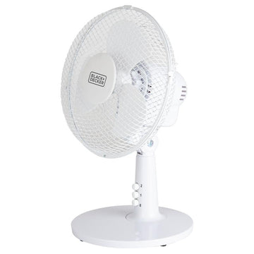 BLACK+DECKER 9inch Desk Fan with Copper Motor White