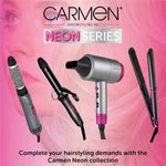 Carmen Neon 4 in 1 Hair Brush