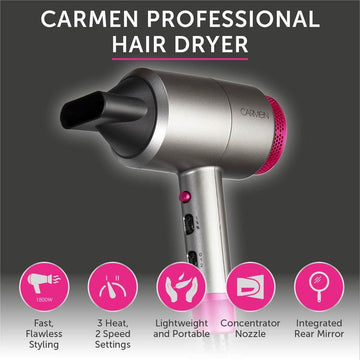 Carmen Neon DC Professional Hair Dryer