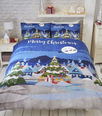 Bedlam Christmas Glow In The Dark Duvet Cover Set