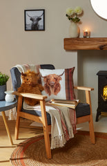 Cosy Home 0.7L Novelty Highland Cow Hot Water Bottle