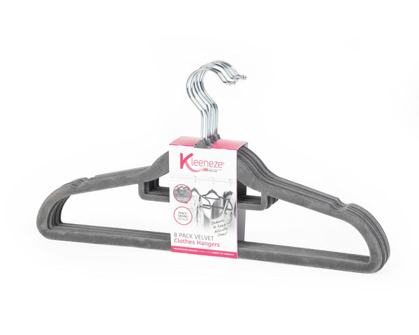 Kleeneze Velvet Coat Hanger 8pk