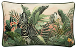At Home Tropical Monochrome Zebra Cushion