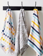 Living By Christy Grey Floral Towels