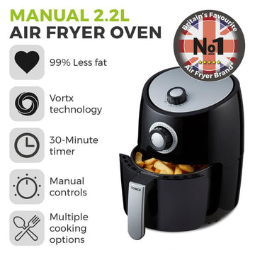 Tower 1000w 2.2L Manual Air Fryer