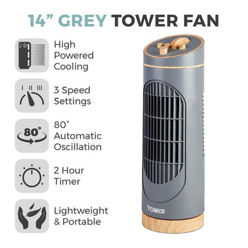 Tower Scandi 14inch Tower Fan