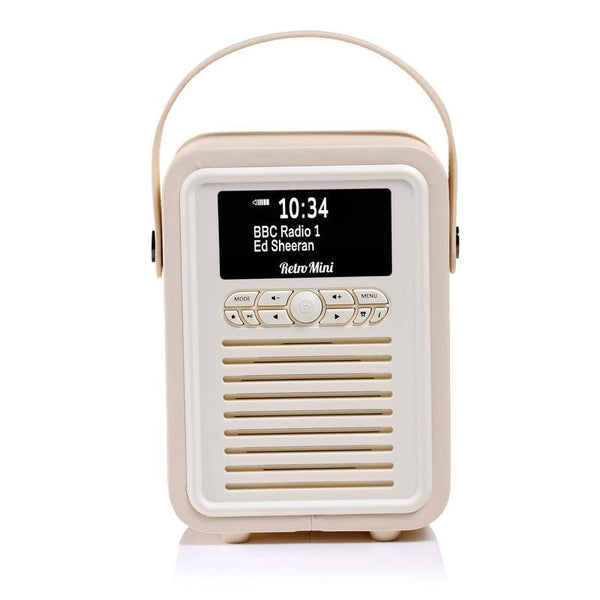 VQ Retro Mini DAB Radio Cream