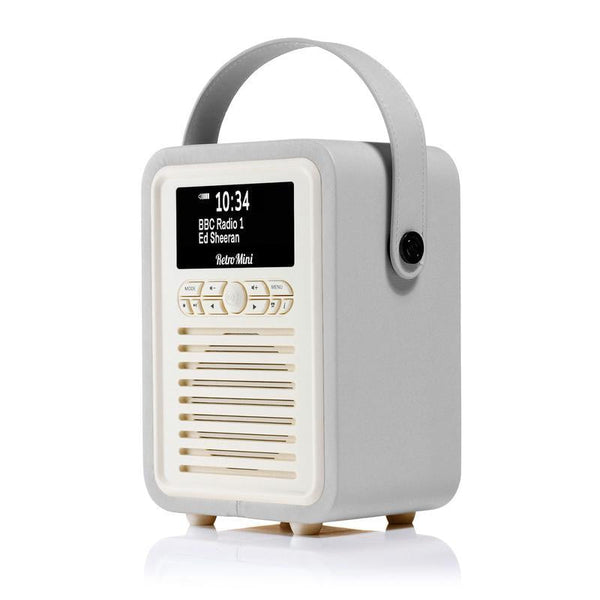 VQ Retro Mini DAB Radio Grey