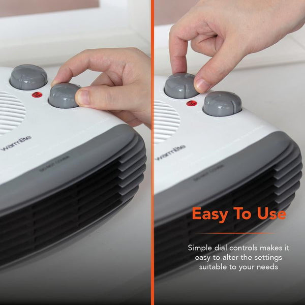 Warmlite 2000W Flat Fan Heater