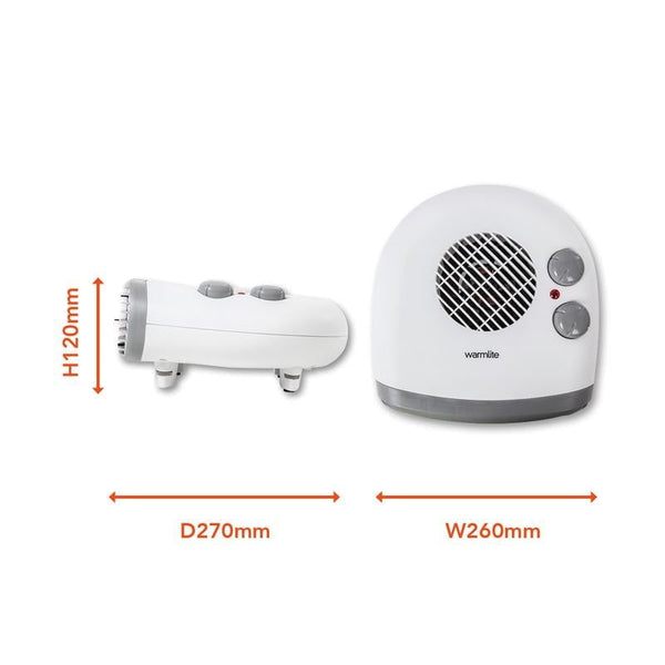Warmlite 2000W Flat Fan Heater